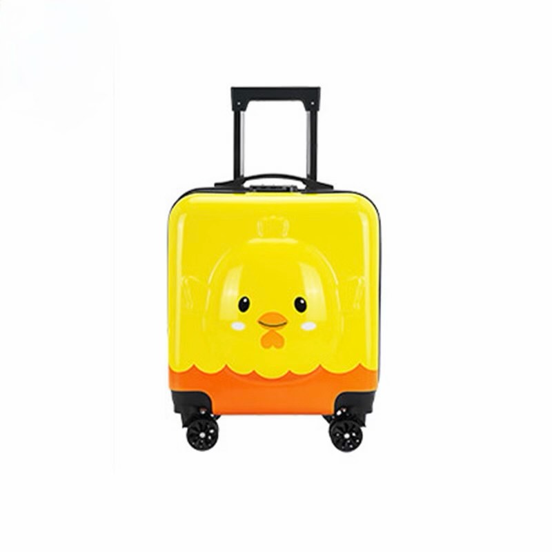 Kids 3D Chick Trolley Bag | Yellow | Cabin Size 🐥