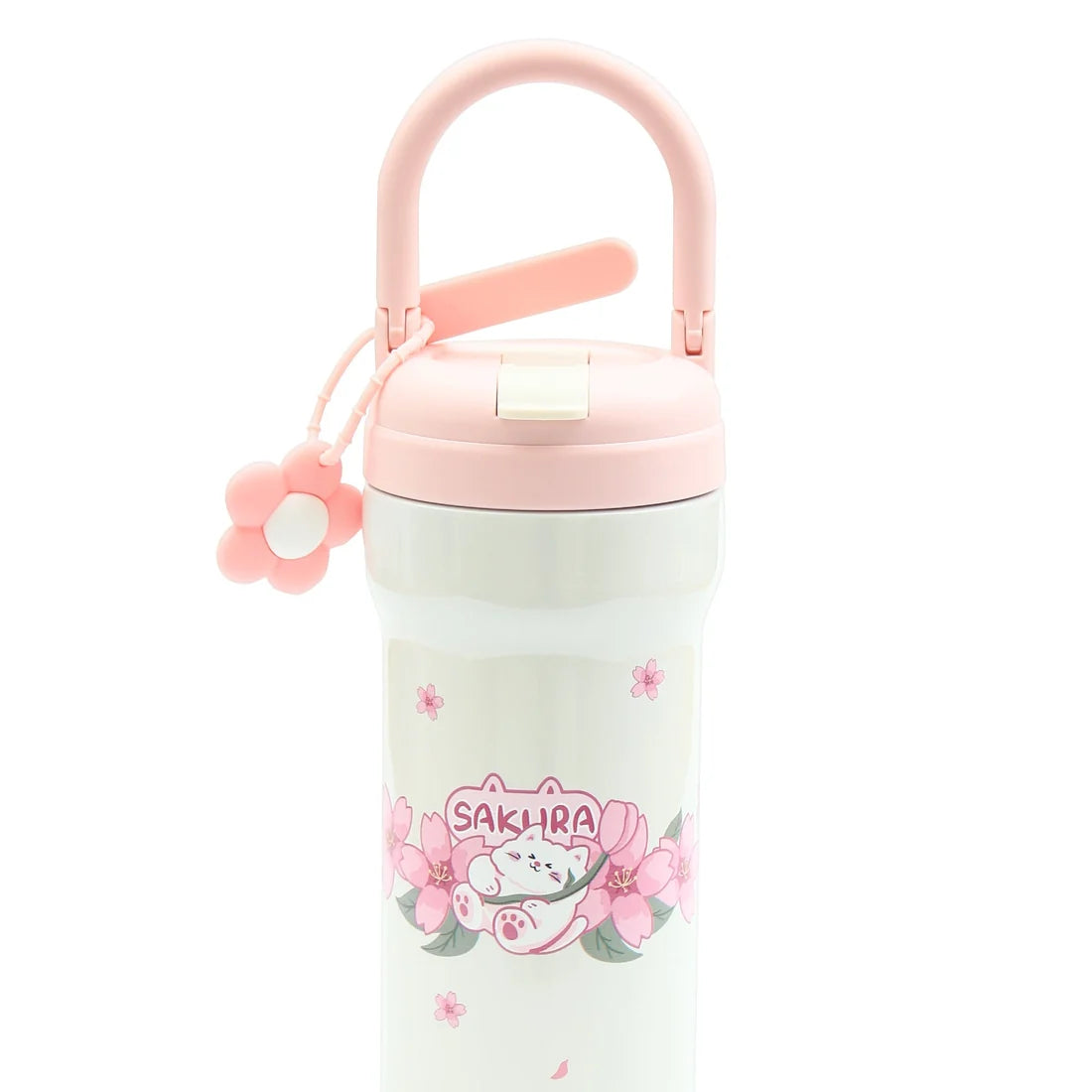 HOMEATIC VACUUM FLASK - PINK STEEL WATER BOTTLE 730ML