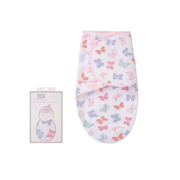 Hudson Baby Quilted Swaddle Wrap (0-3m)