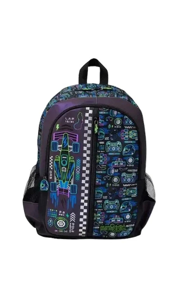 School Bag Racing Car 3D Black