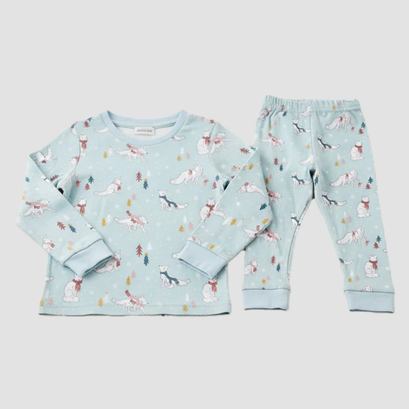 Girls Winter Wonderland Pajama Set Soft Cotton