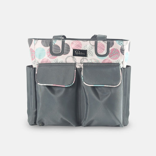 Tinnies Baby Diaper Bag | Navy Balloon Print 👜