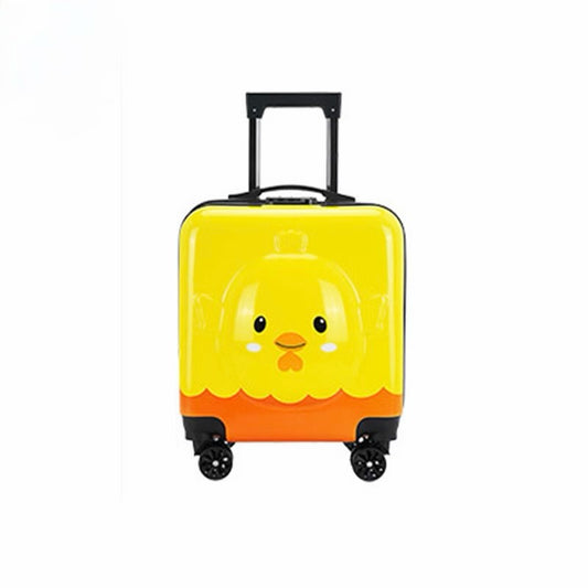 Kids 3D Chick Trolley Bag | Yellow | Cabin Size 🐥