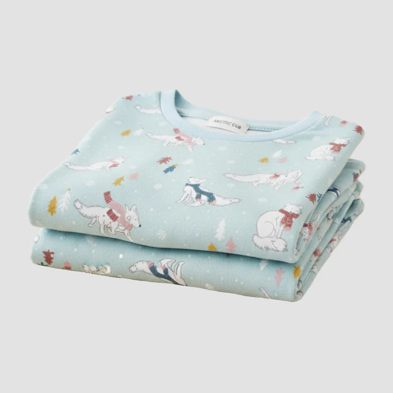 Girls Winter Wonderland Pajama Set Soft Cotton
