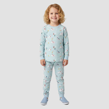 Girls Winter Wonderland Pajama Set Soft Cotton