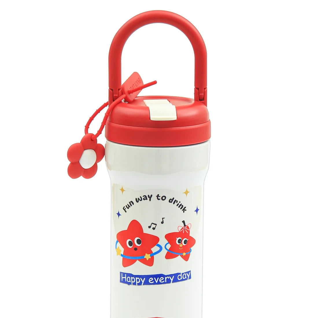 HOMEATIC VACUUM FLASK - RED STEEL WATER BOTTLE 730ML