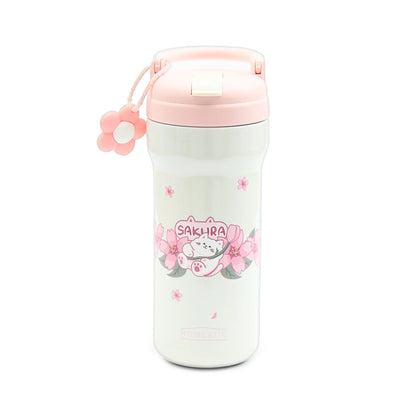 HOMEATIC VACUUM FLASK - PINK STEEL WATER BOTTLE 730ML