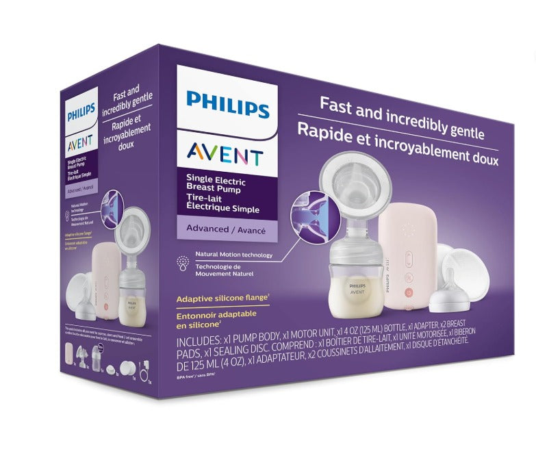 Philips Avent Single Electric Breast Pump Advanced, with Natural Motion Technology,
