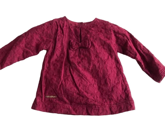 Long-sleeve baby/toddler girl top or tunic