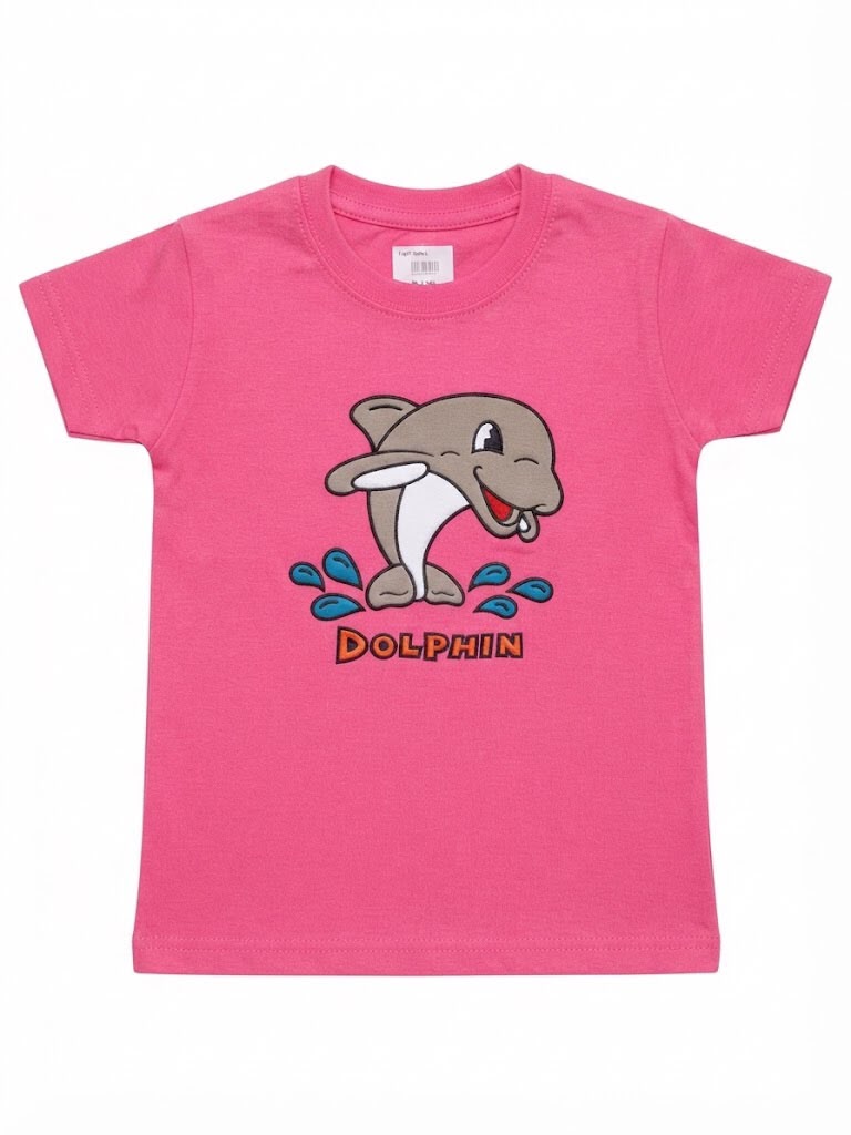 DOLPHIN" Jumping Dolphin Graphic Kids T-Shirt