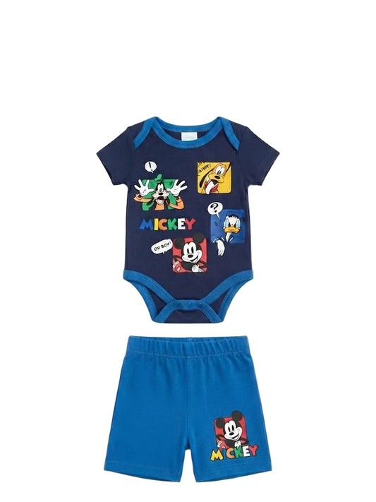 2-Piece Disney Mickey & Friends Bodysuit, Shorts