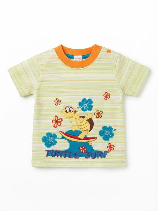 Kids' Striped "TURTLE SURF"