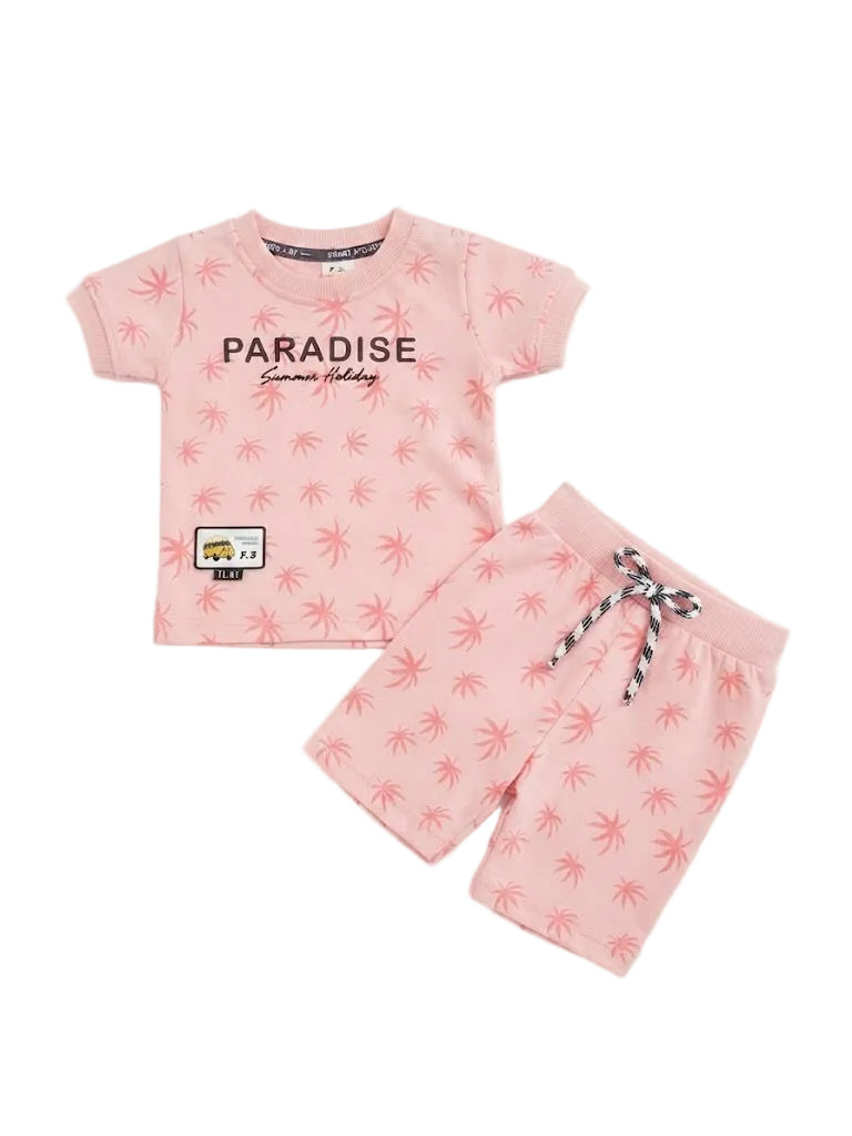 Paradise" Summer Palm Print Co-Ord Set