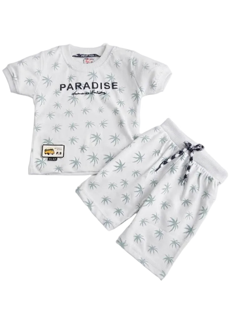Paradise" Summer Palm Print Co-Ord Set
