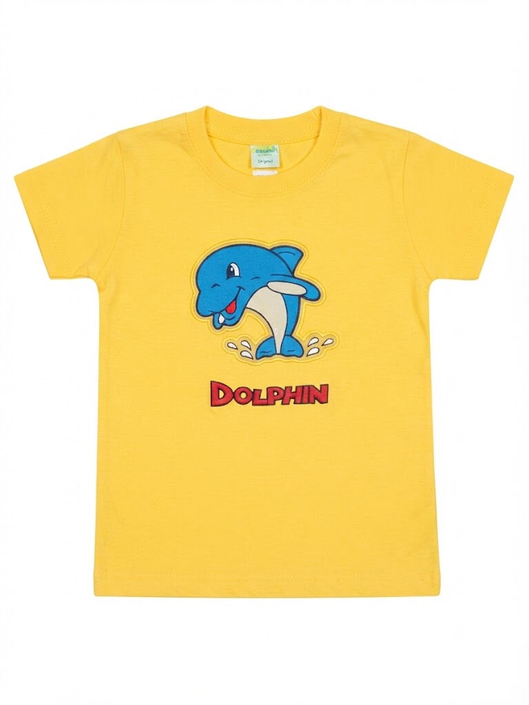 DOLPHIN" Jumping Dolphin Graphic Kids T-Shirt