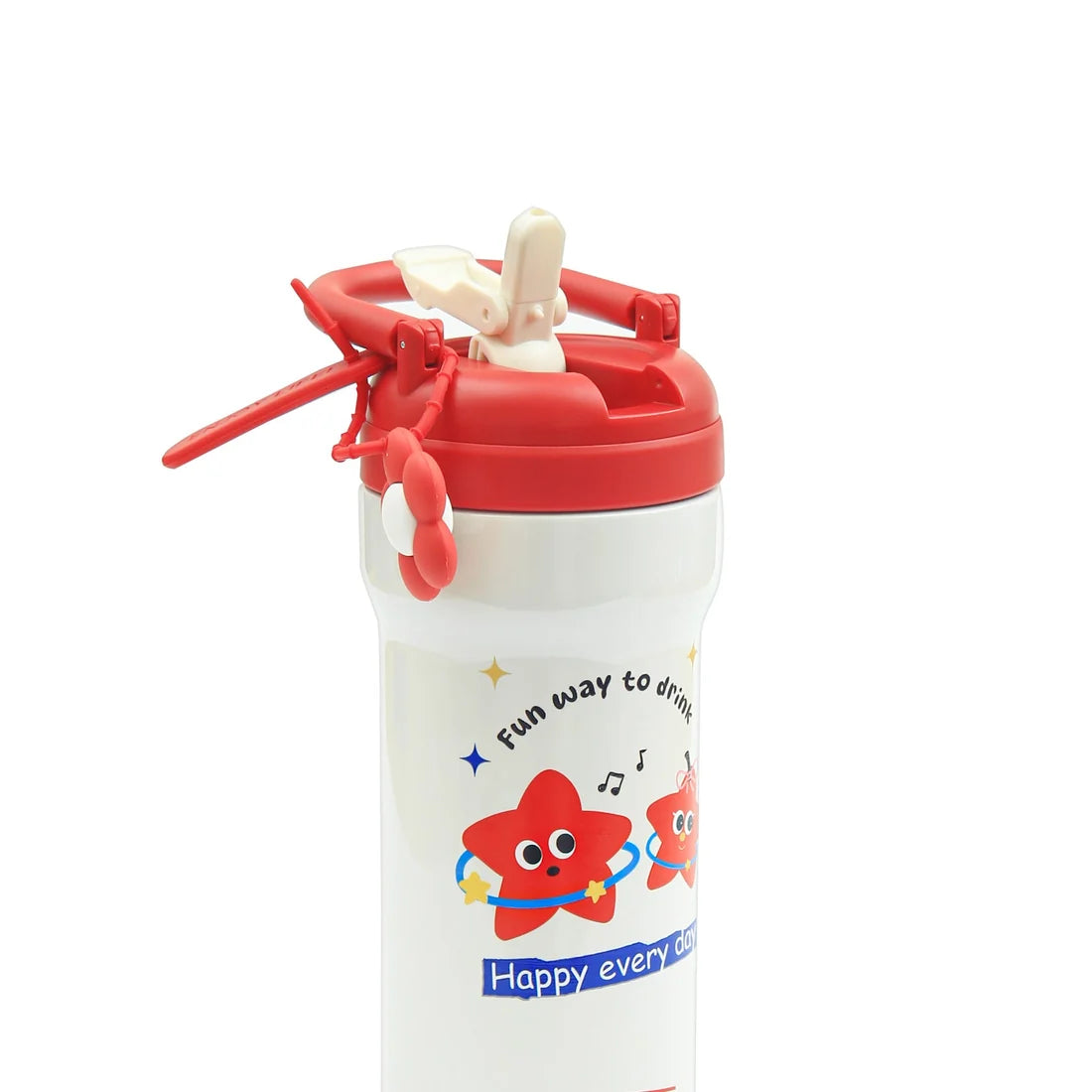 HOMEATIC VACUUM FLASK - RED STEEL WATER BOTTLE 730ML