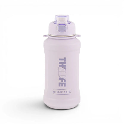 HOMEATIC THE LIFE VACUUM FLASK - WHITE STEEL WATER BOTTLE 1000 ML