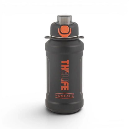 HOMEATIC THE LIFE VACUUM FLASK - WHITE STEEL WATER BOTTLE 1000 ML